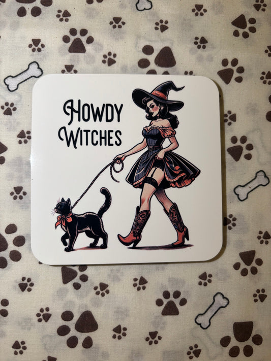 Howdy Witches - Coaster