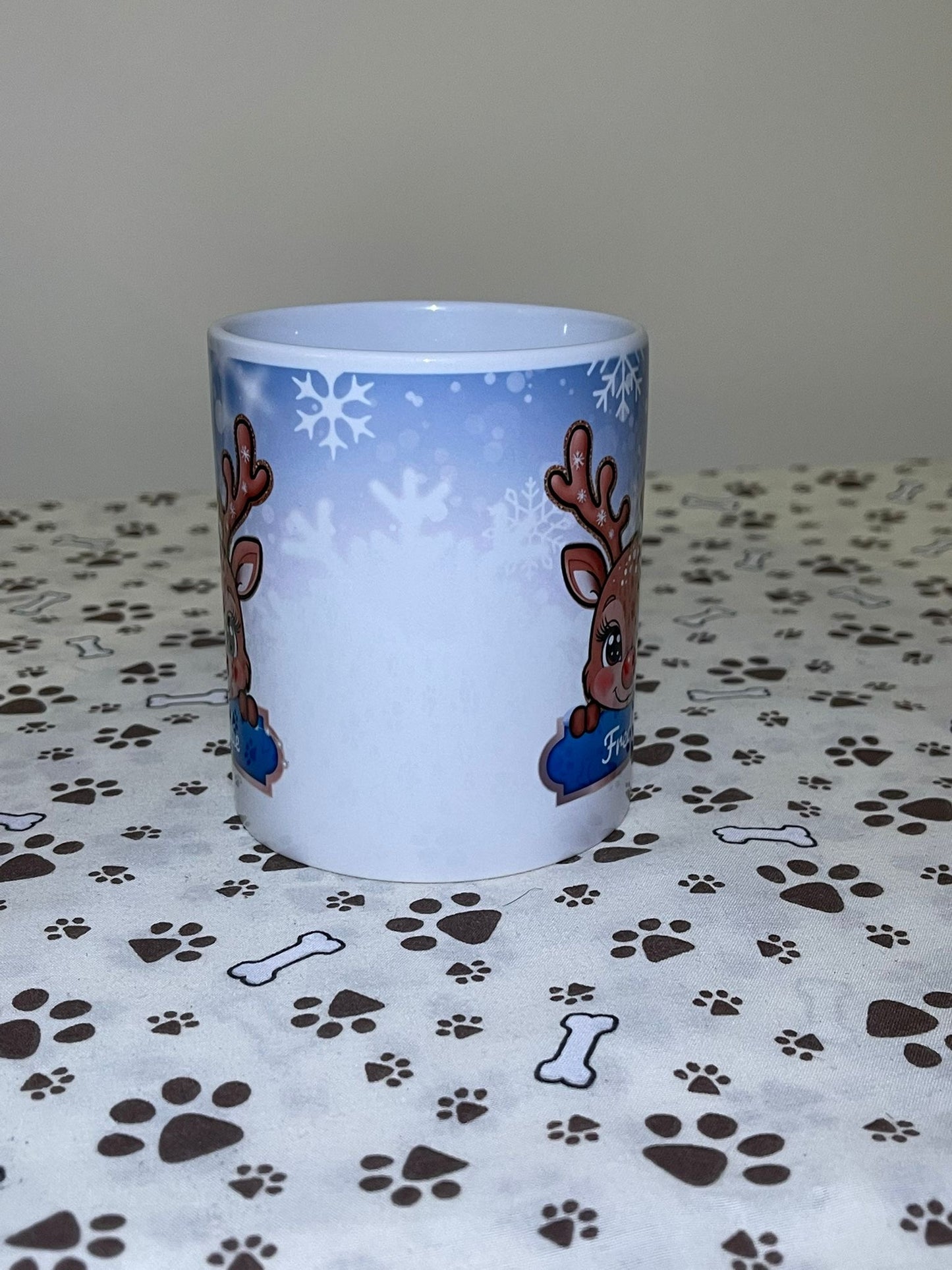 Personalised Reindeer - Blue