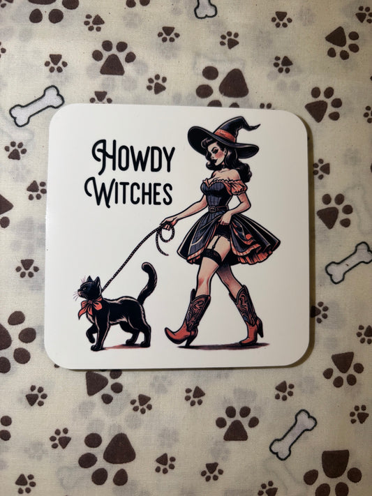 Howdy Witches - Coaster
